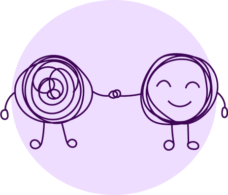 dibujo que representa la psicoterapia con niños y adolescentes